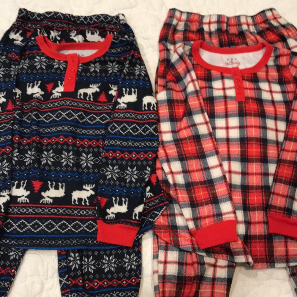 Set of Fleece Christmas Pajamas size small